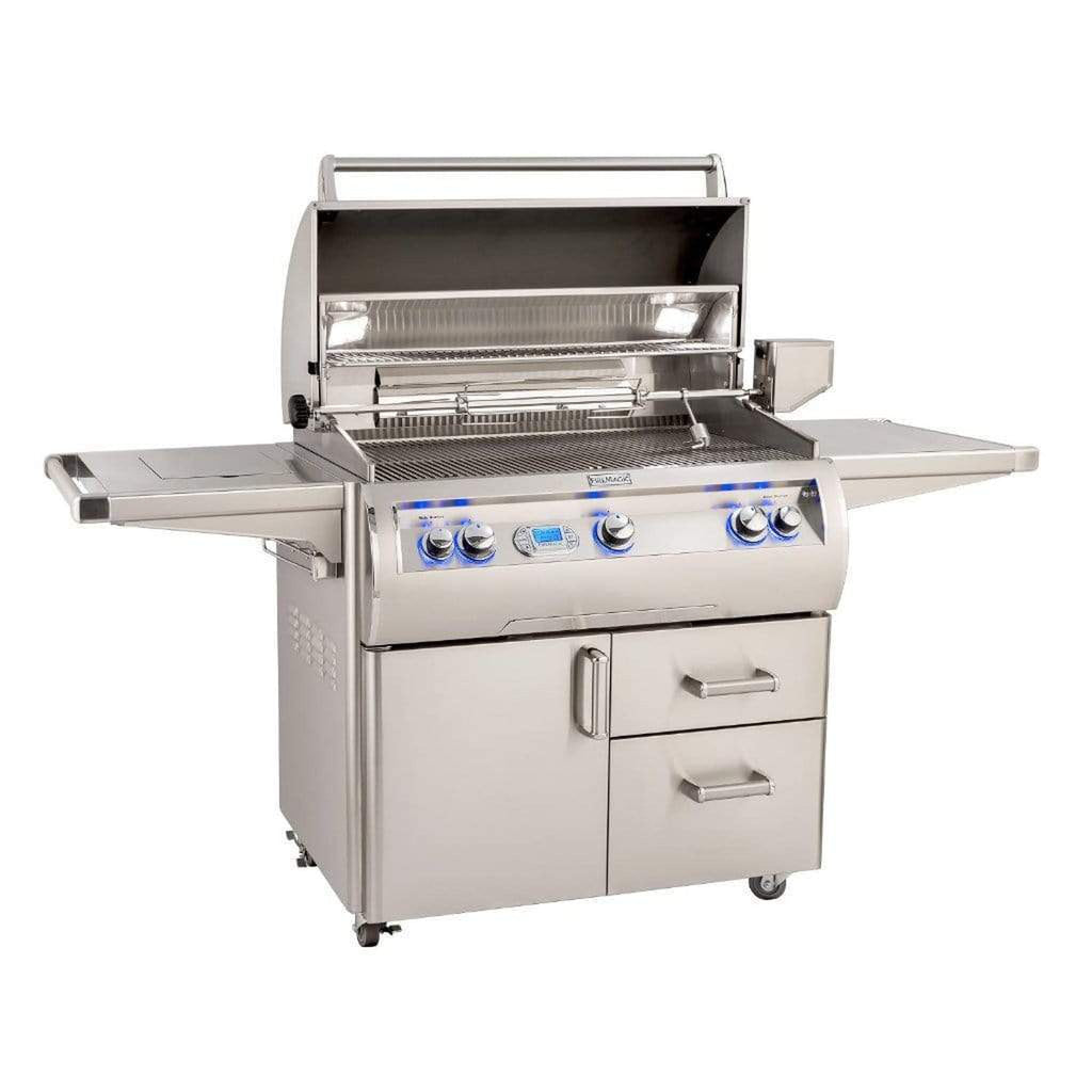 Fire Magic Echelon Diamond 36-Inch 3-Burner Gas Grill with Side Burner, Rotisserie, and Digital Thermometer (E790S)