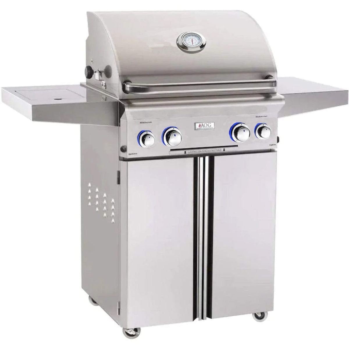 American Outdoor Grill 24-Inch L-Series Portable 2-Burner Propane Gas Grill with Stainless Steel Construction