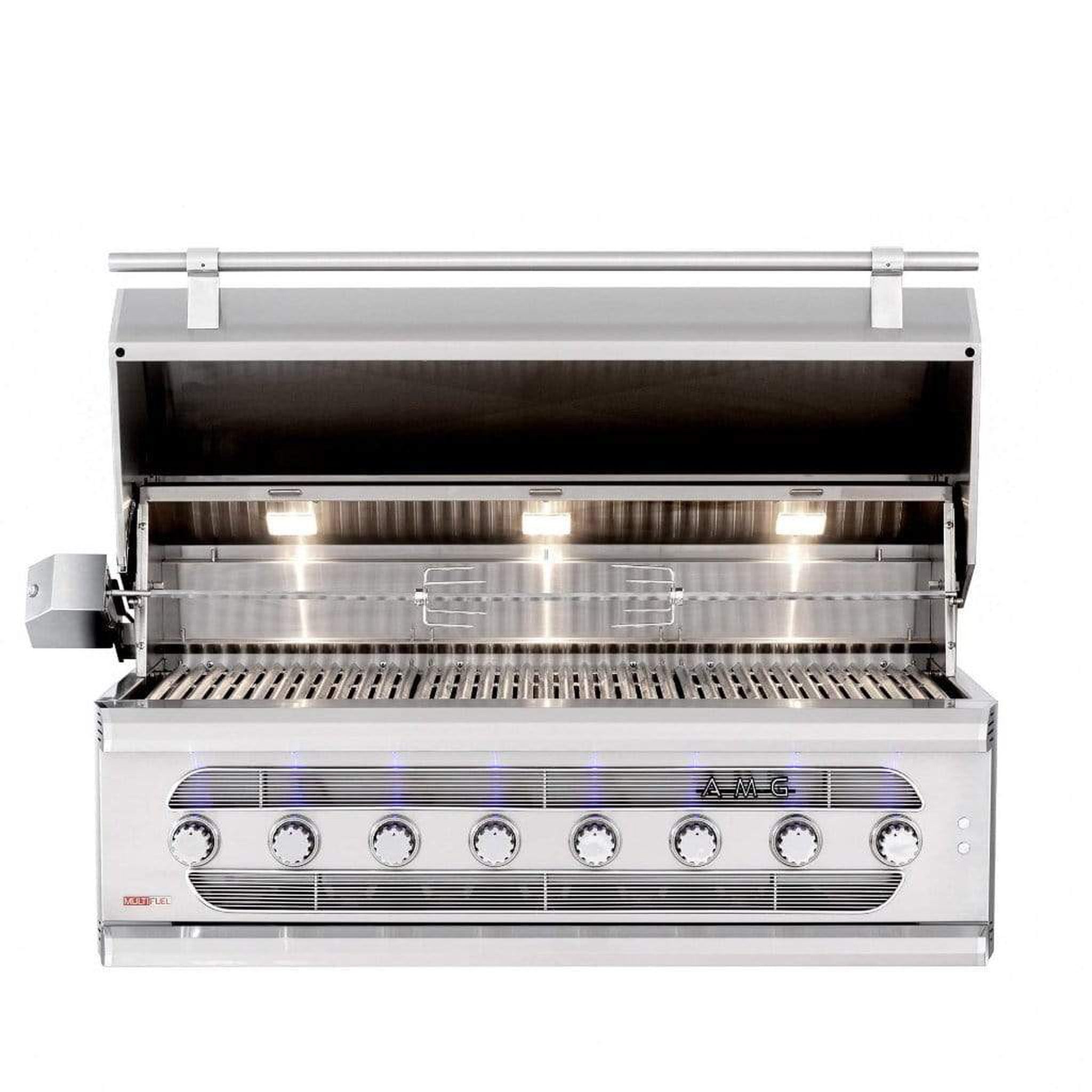 Summerset Muscle Series 54-Inch Built-In Hybrid Gas and Charcoal Grill - American Made