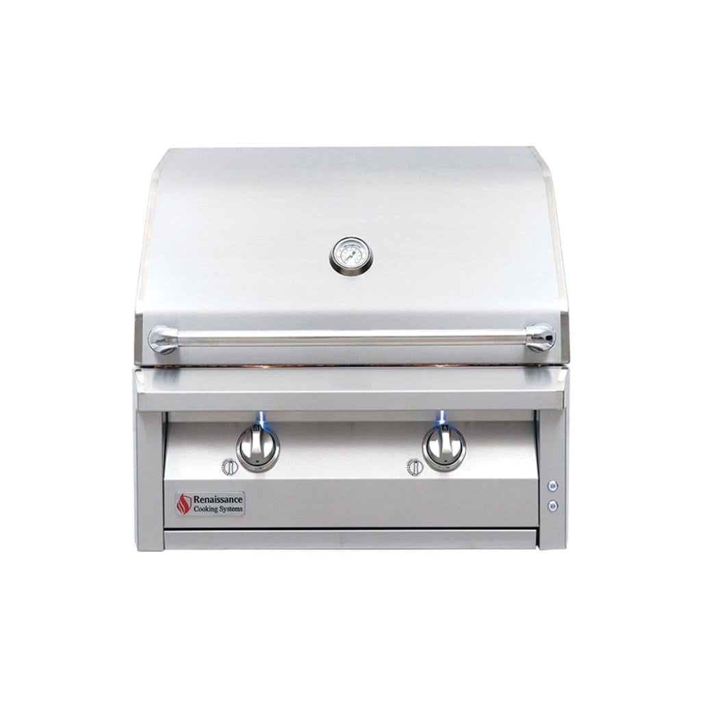 Renaissance ARG Series 30-Inch Built-In Natural Gas Grill with 2 High-Performance Burners