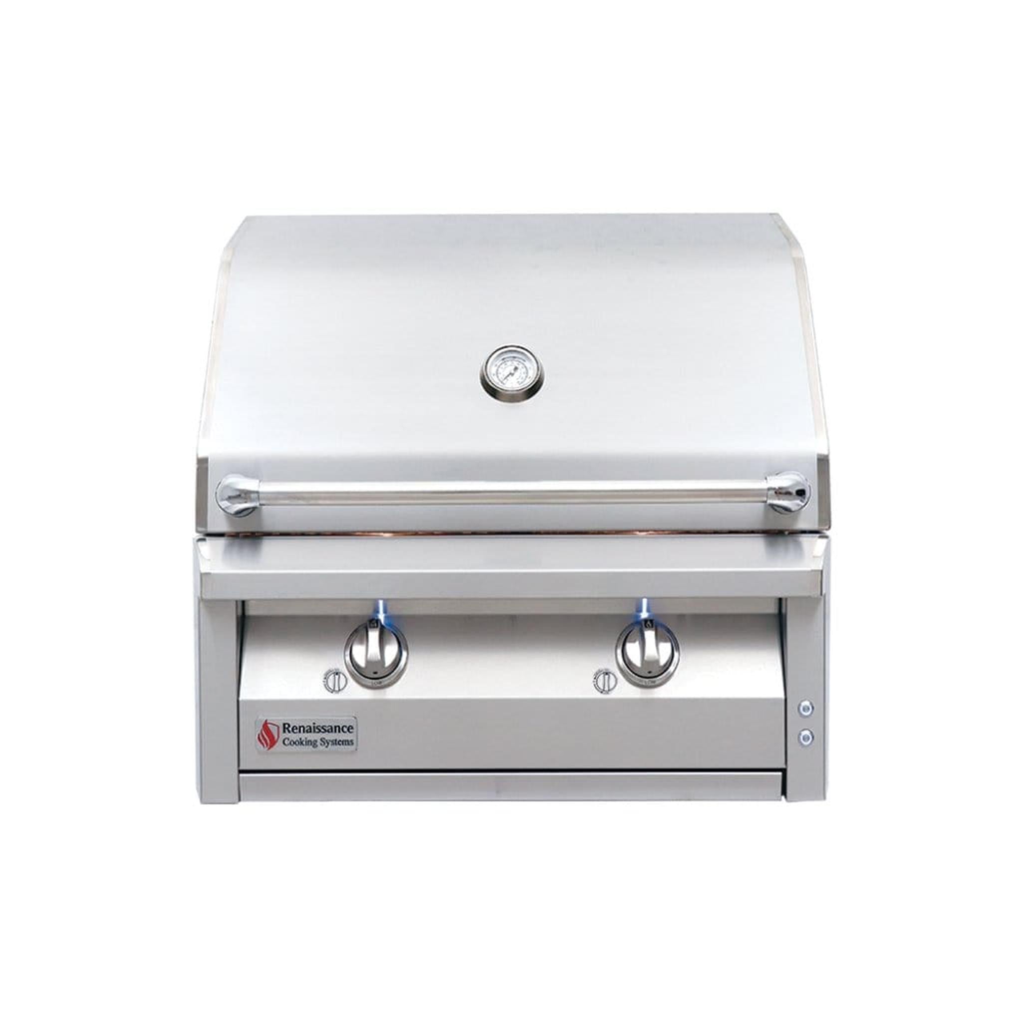 Renaissance ARG Series 30-Inch Built-In Natural Gas Grill with 2 High-Performance Burners