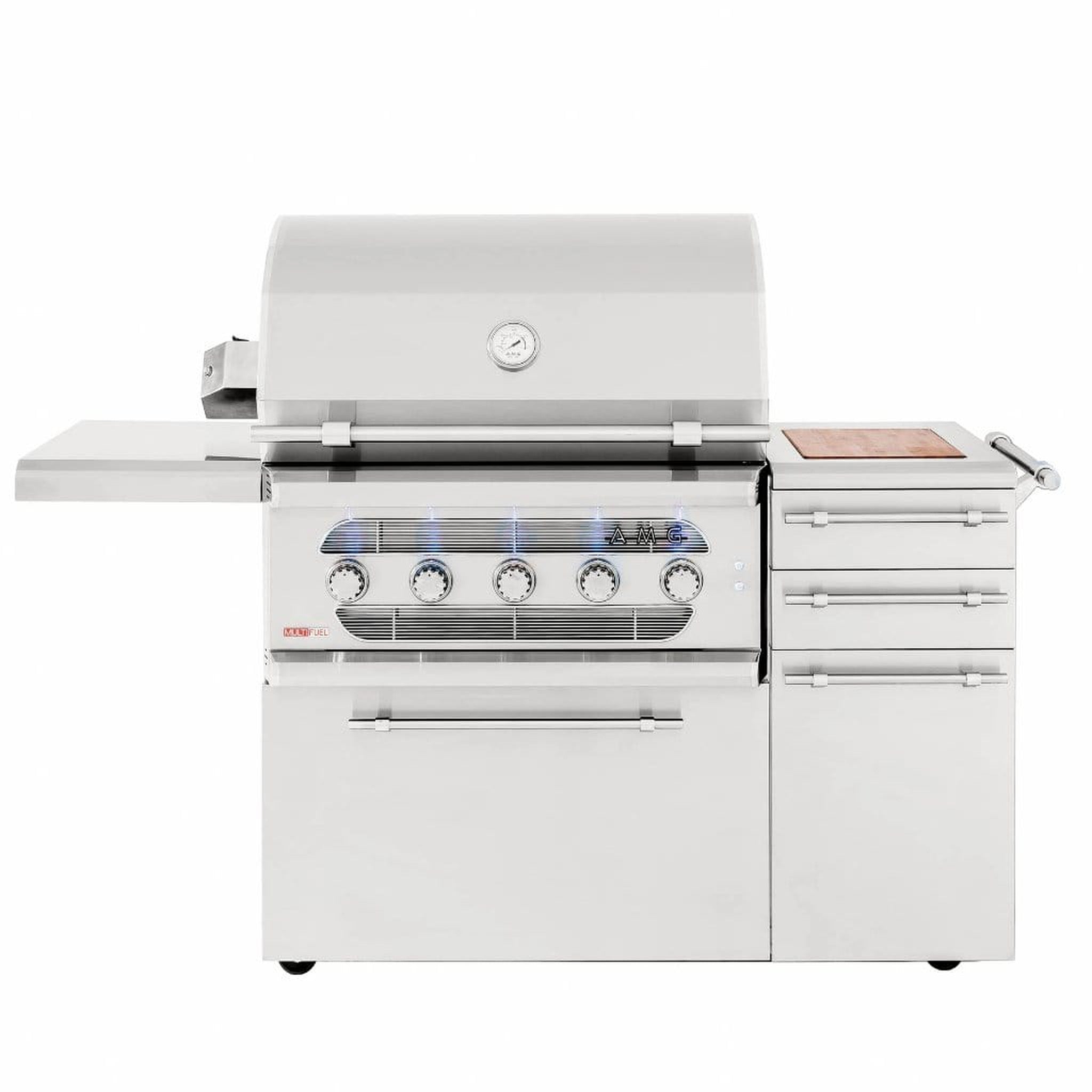 American Made Grills by Summerset Muscle Series 36-Inch Freestanding Hybrid Gas and Charcoal Grill