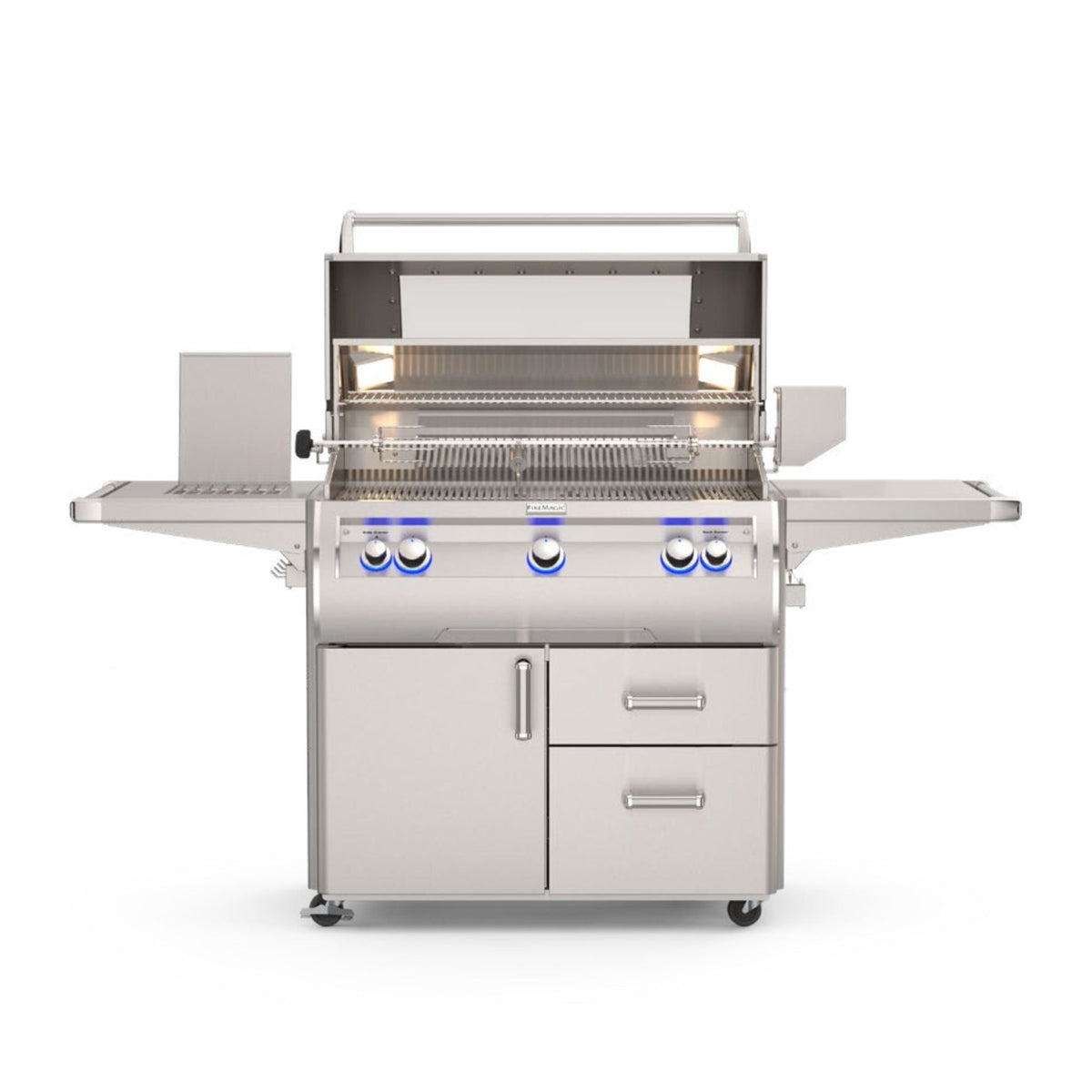 Fire Magic Echelon Diamond E790s 36-Inch Portable Natural Gas Grill with Infrared Burner, Side Burner, and Magic View Window