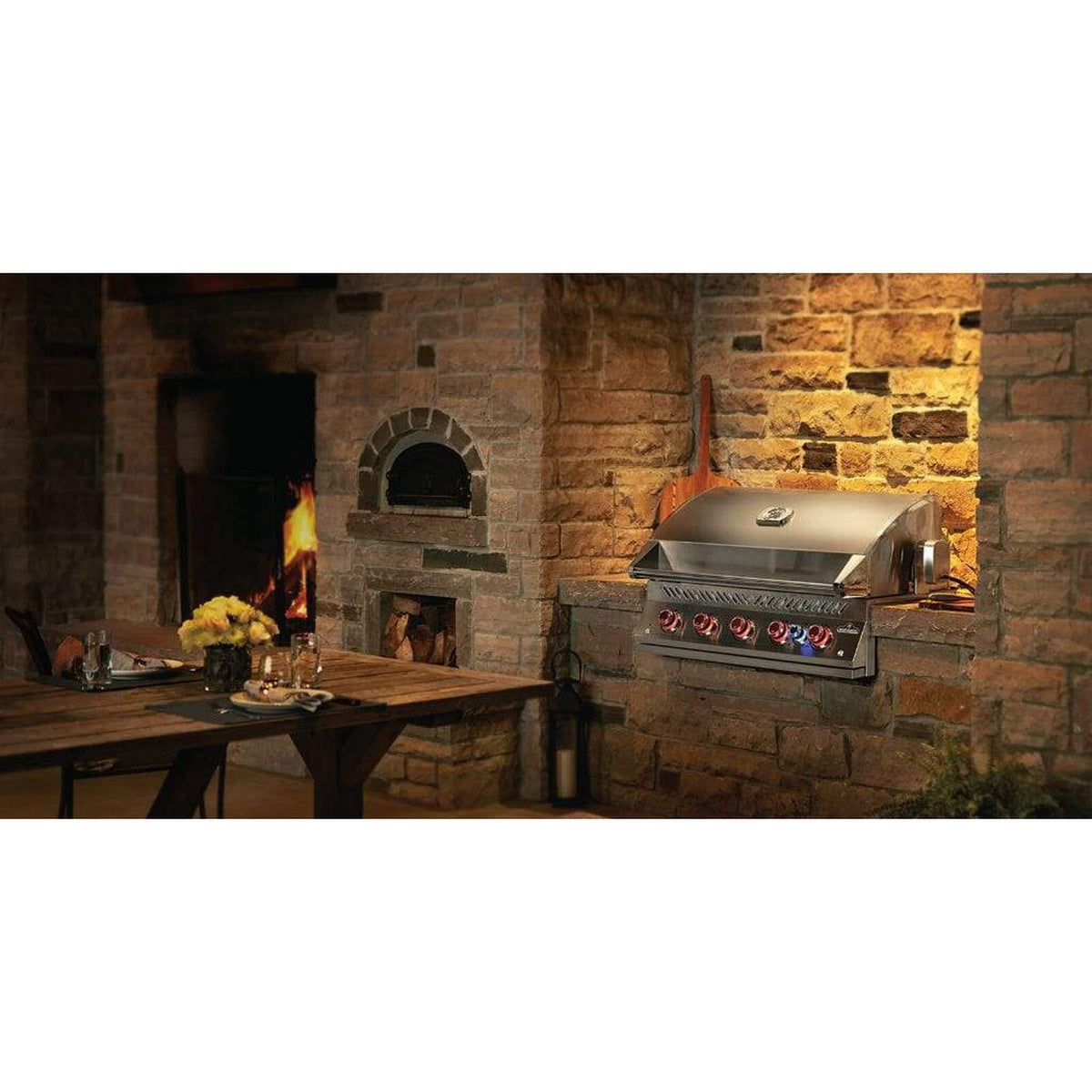 Napoleon 38-Inch Built-in 700 Series Gas Grill with Infrared Rear Burner and Stainless Steel Construction