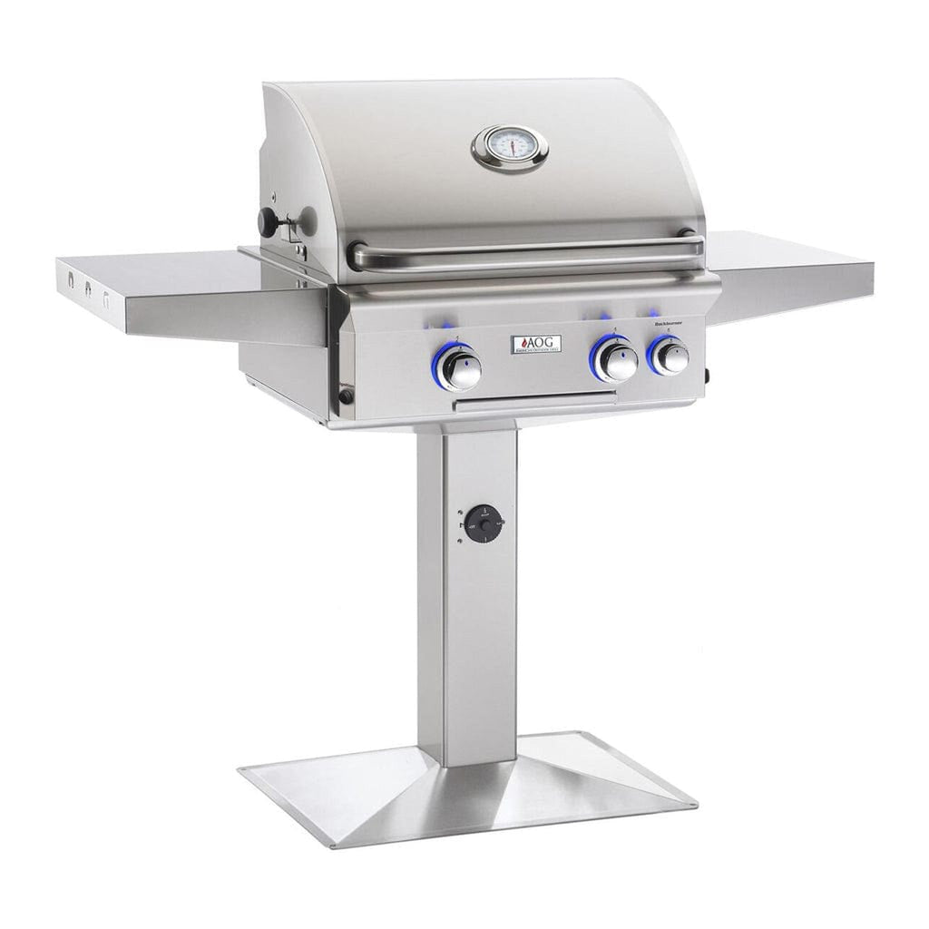 American Outdoor Grill 24-Inch L-Series Gas Patio Post Grill with Infrared Burner