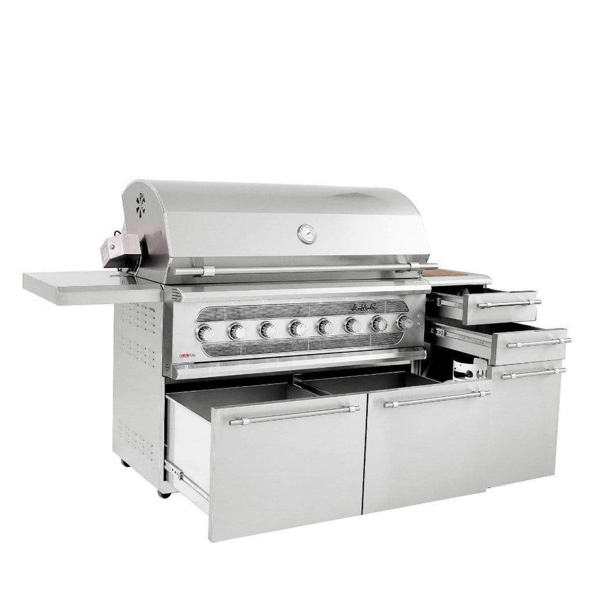American Made Grills by Summerset Muscle Series 54-Inch Freestanding Hybrid Gas and Charcoal Grill