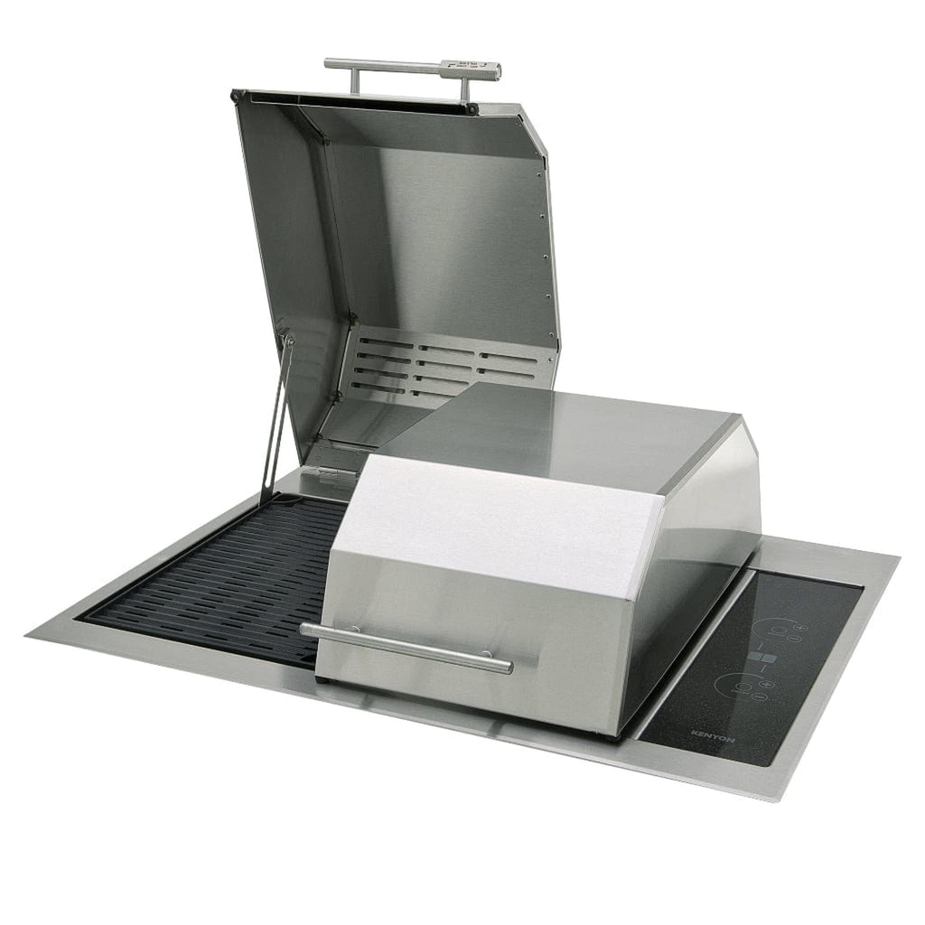Kenyon Texan 30-Inch Built-In Electric Grill, 2-Burner Split-Lid with Precision Touch Control, 208V