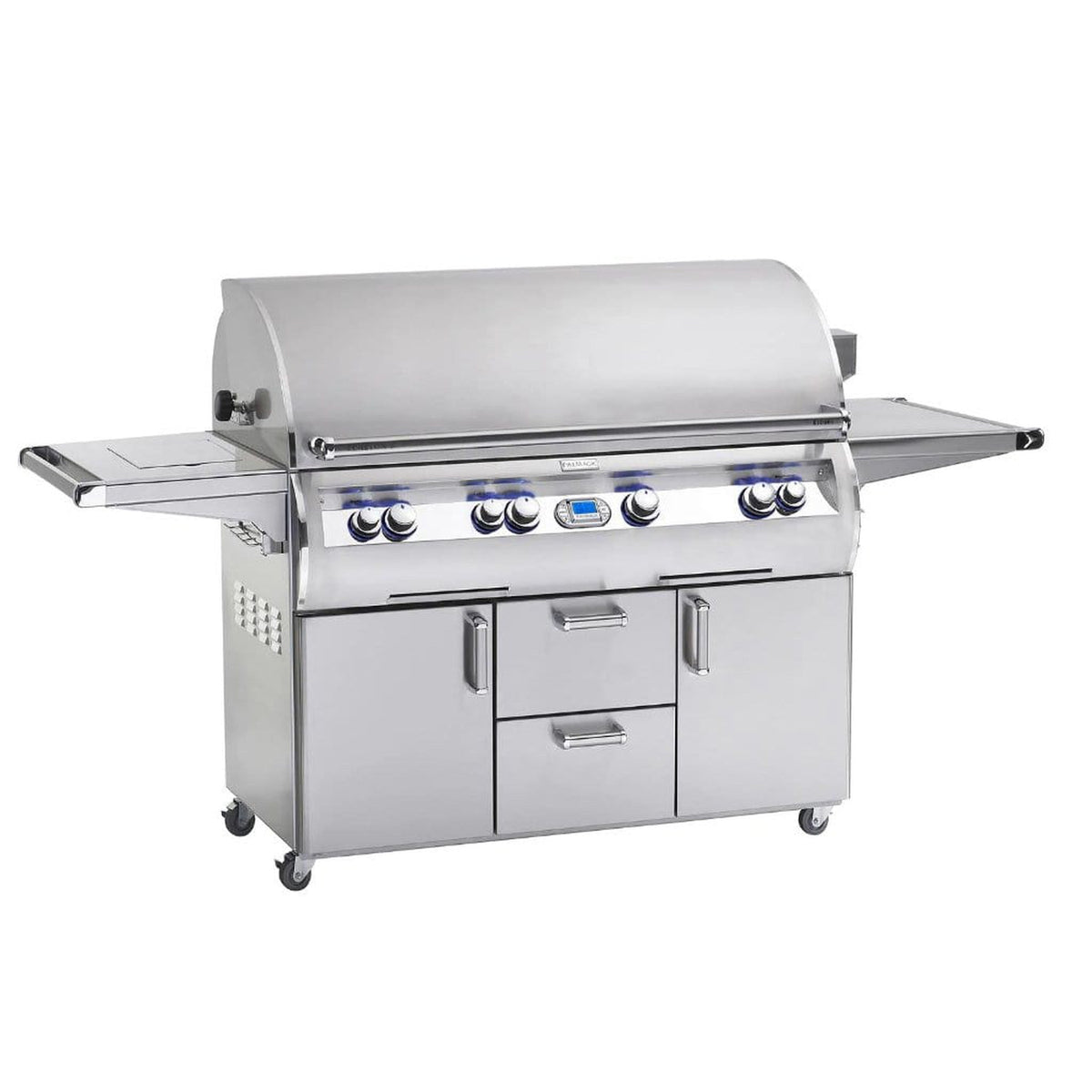 Fire Magic Echelon Diamond 48-Inch 4-Burner Built-In Gas Grill with Side Burner, Rotisserie, and Digital Thermometer