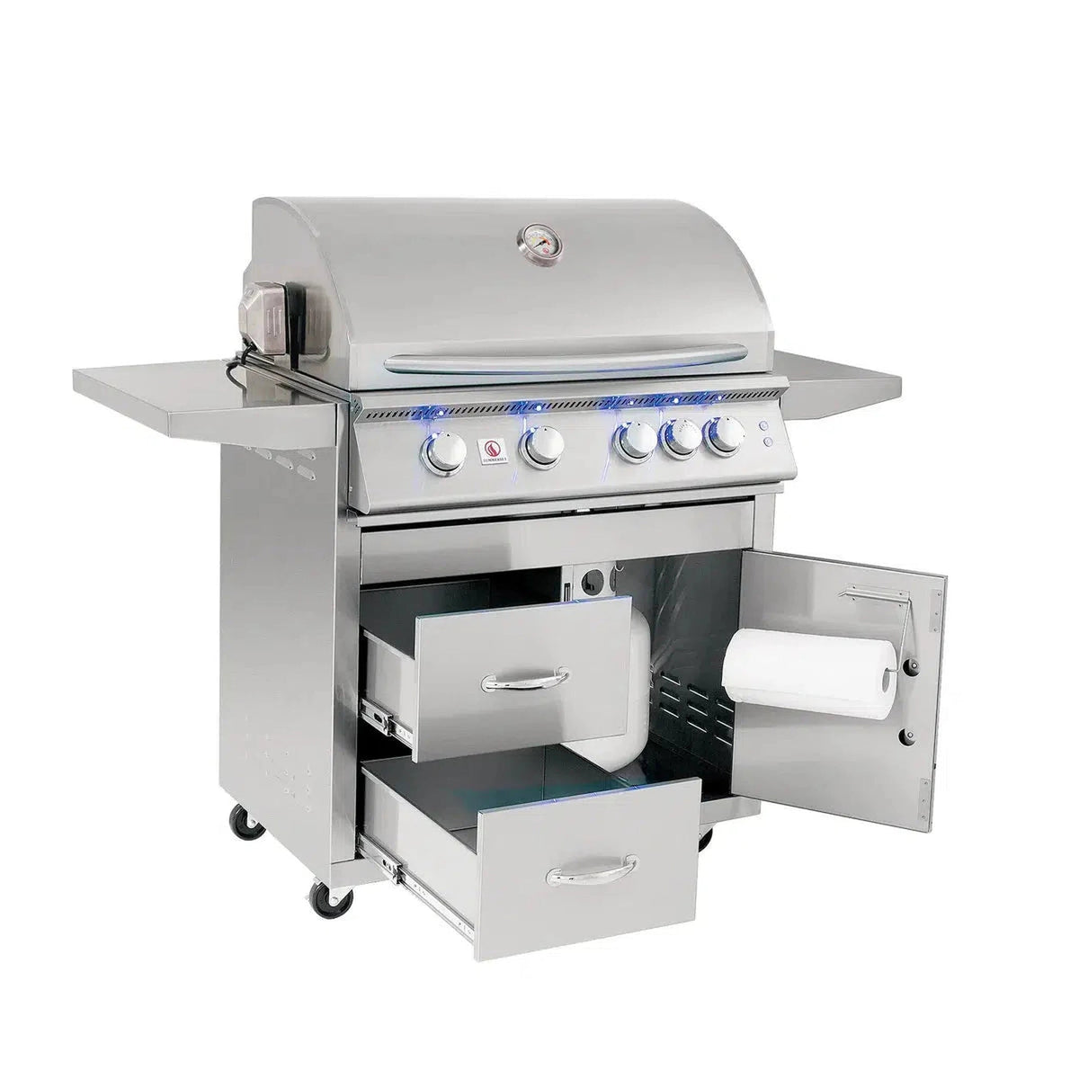 Summerset Sizzler Pro 32-Inch 4-Burner Freestanding Stainless Steel Gas Grill