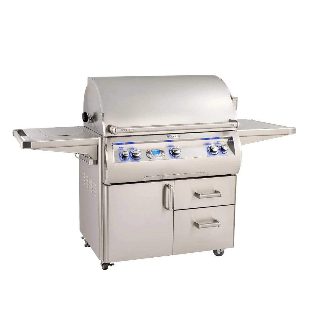 Fire Magic Echelon Diamond 36-Inch 3-Burner Gas Grill with Side Burner, Rotisserie, and Digital Thermometer (E790S)