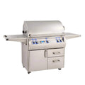 Fire Magic Echelon Diamond 36-Inch 3-Burner Gas Grill with Side Burner, Rotisserie, and Digital Thermometer (E790S)