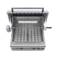 PGS Newport 30-Inch Built-In Natural Gas Grill Head with Integrated 60-Minute Safety Timer