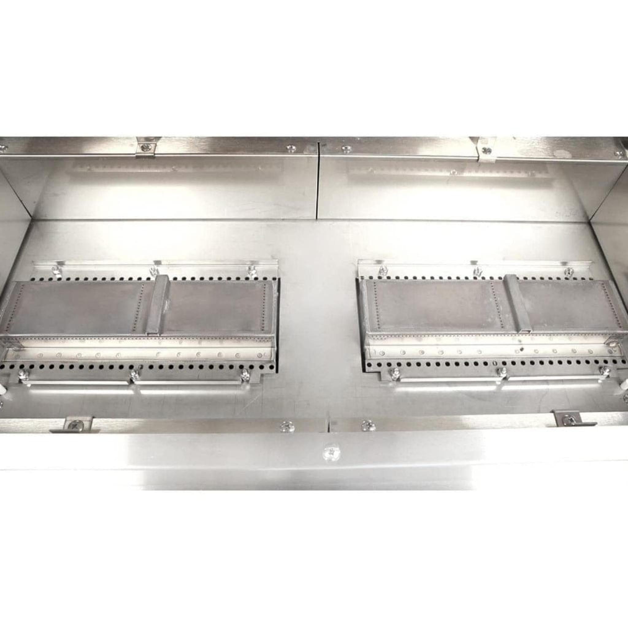 TEC Sterling 44-Inch Stainless Steel Natural Gas Infrared Patio Grill with Cabinet and Side Shelves