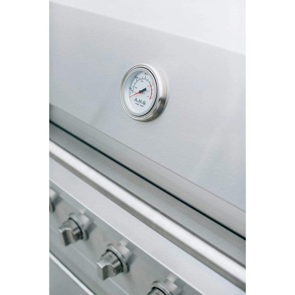 American Made Grills by Summerset Encore Series 54-Inch 8-Burner Built-In Hybrid Gas and Charcoal Grill