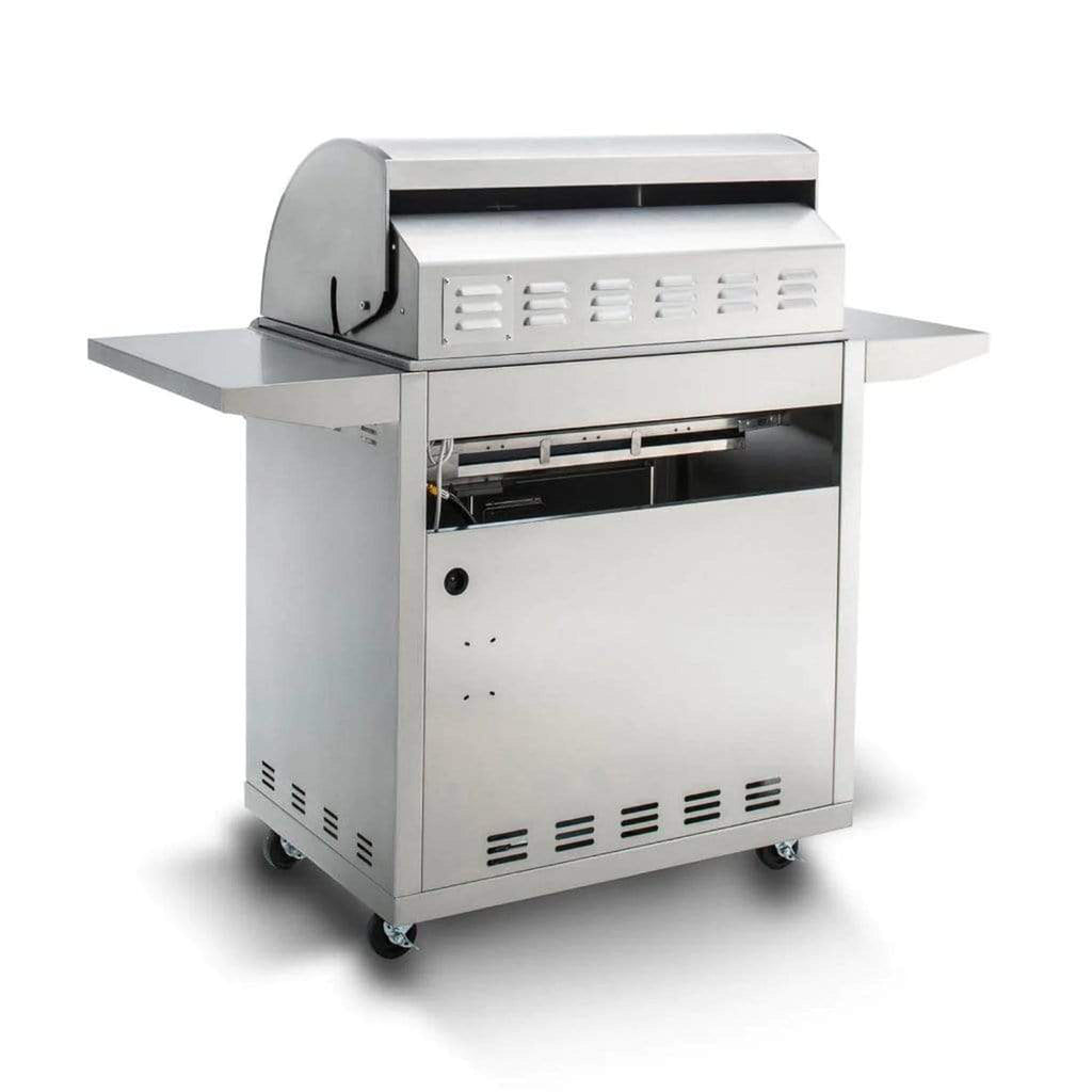 Blaze Premium LTE 32-Inch 4-Burner Marine-Grade Stainless Steel Freestanding Gas Grill with Rear Infrared Burner and Integrated Grill Lights