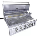 Sunstone Ruby Series 42-Inch 5-Burner Pro-Sear Stainless Steel Drop-In Propane Gas Grill with Infrared Burner, Rotisserie Kit, and LED Lighting