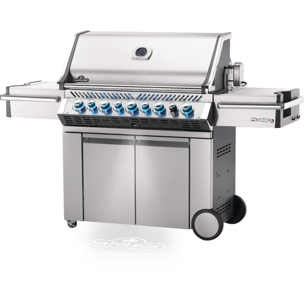 Napoleon Prestige PRO 665 77-Inch Freestanding Natural Gas Grill with Infrared Side and Rear Burners