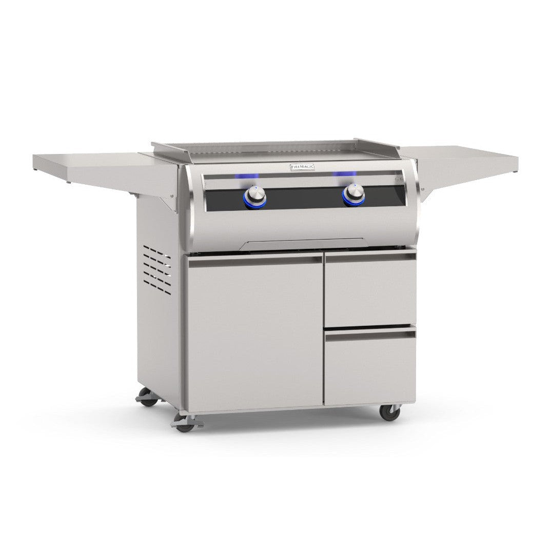 Fire Magic Echelon E660i 30-Inch Built-In Propane Gas Gourmet Griddle with Black Glass Finish