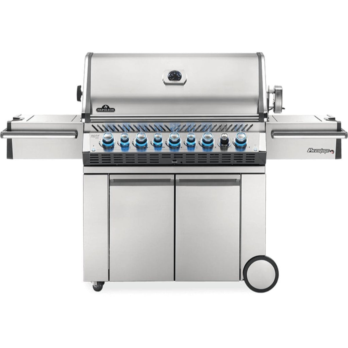 Napoleon Prestige PRO 665 77-Inch Freestanding Natural Gas Grill with Infrared Side and Rear Burners
