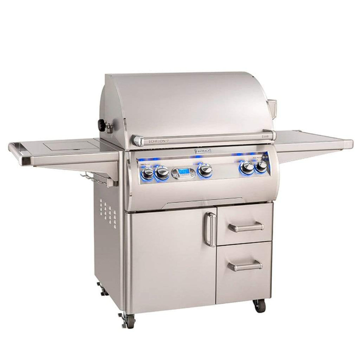 Fire Magic Echelon Diamond E660s 30-Inch 3-Burner Built-In Gas Grill with Side Burner, Rotisserie, and Digital Thermometer