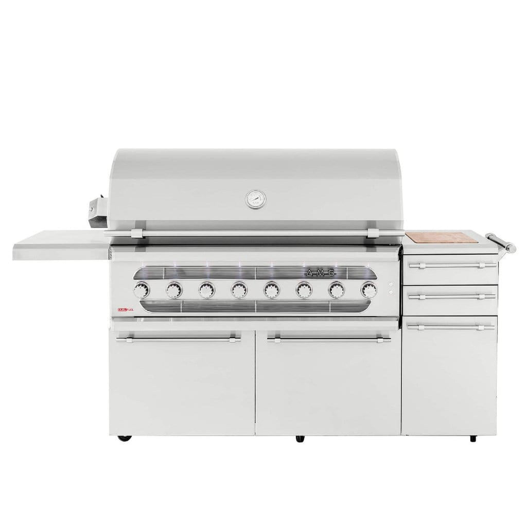American Made Grills by Summerset Muscle Series 54-Inch Freestanding Hybrid Gas and Charcoal Grill