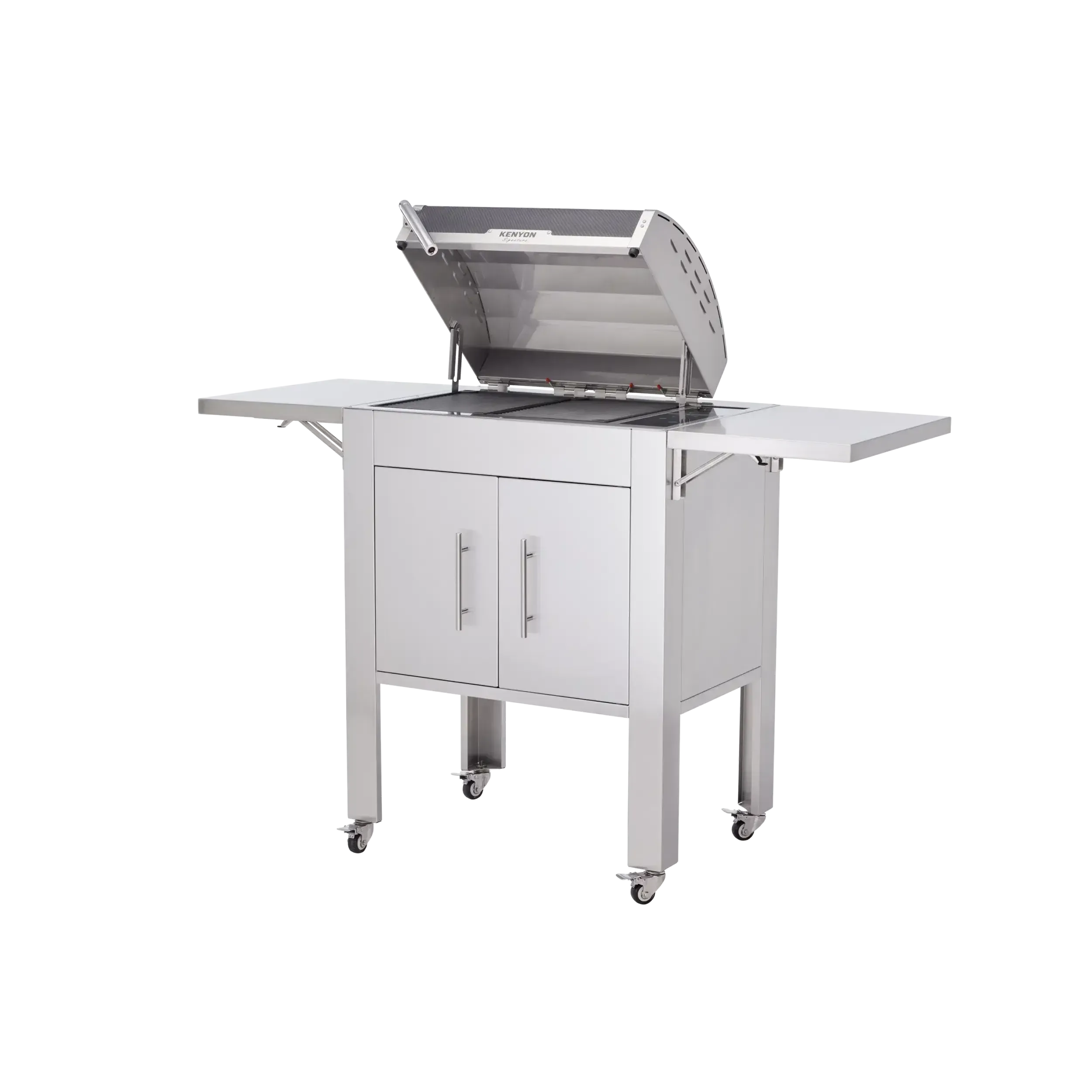 Kenyon Signature 60-Inch 2-Burner Freestanding 240V Electric Grill with IntelliKEN Touch Control and Carbon Fiber Lid