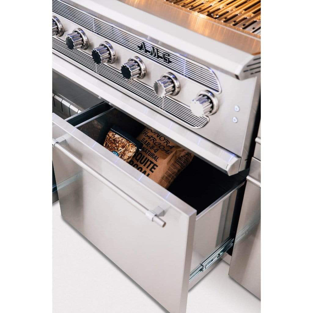 American Made Grills by Summerset Muscle Series 54-Inch Freestanding Hybrid Gas and Charcoal Grill