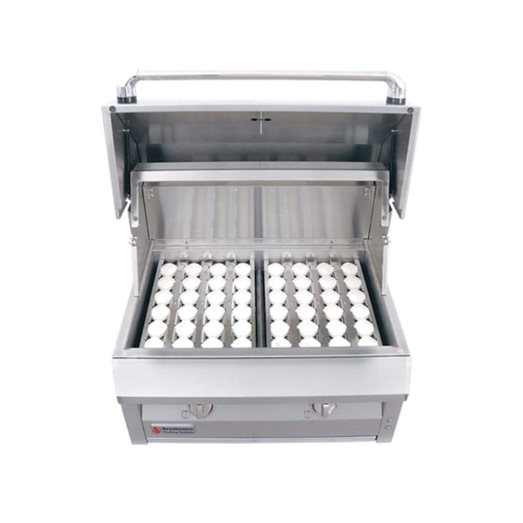 Renaissance ARG Series 30-Inch Built-In Natural Gas Grill with 2 High-Performance Burners