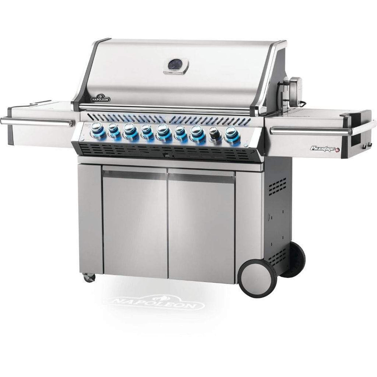 Napoleon Prestige PRO 665 77-Inch Freestanding Propane Gas Grill with Infrared Side and Rear Burners