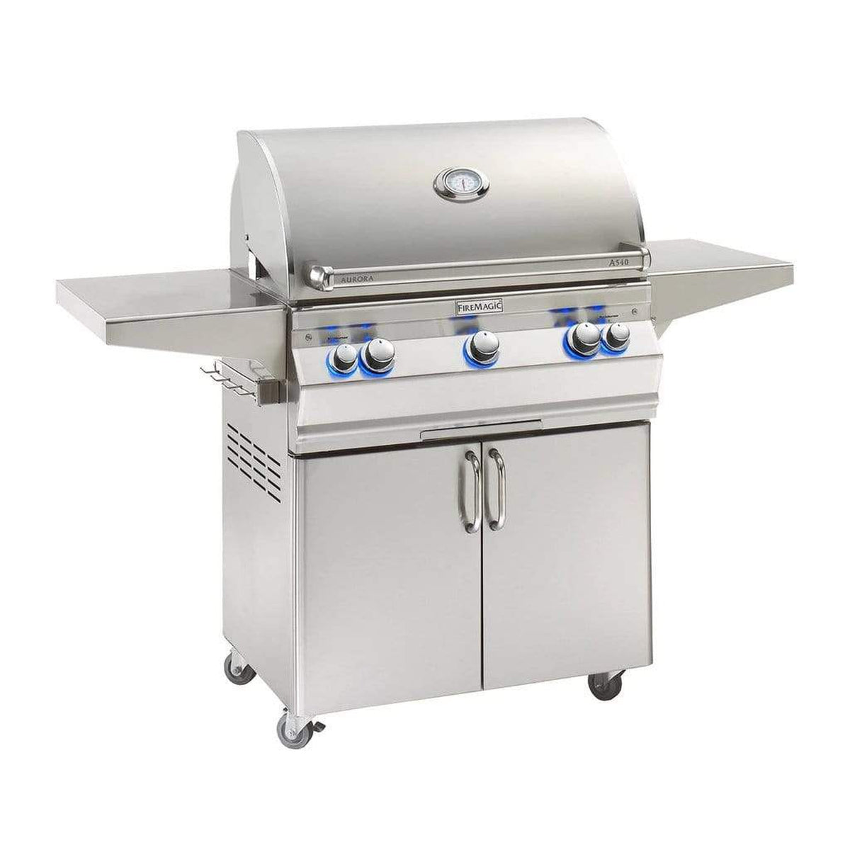 Fire Magic Aurora A540s 30-Inch 3-Burner Built-In Gas Grill with Analog Thermometer