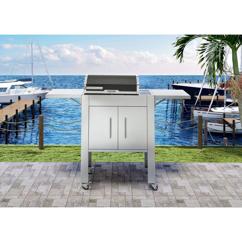 Kenyon Signature 60-Inch 2-Burner Freestanding 240V Electric Grill with IntelliKEN Touch Control and Carbon Fiber Lid