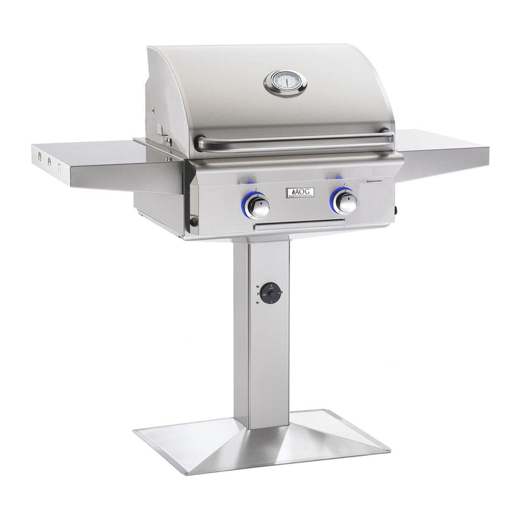 American Outdoor Grill 24-Inch L-Series Gas Patio Post Grill with Infrared Burner