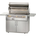 Alfresco 42-Inch Luxury 3-Burner Liquid Propane Grill with Cart, Luminous Orange Gloss Finish