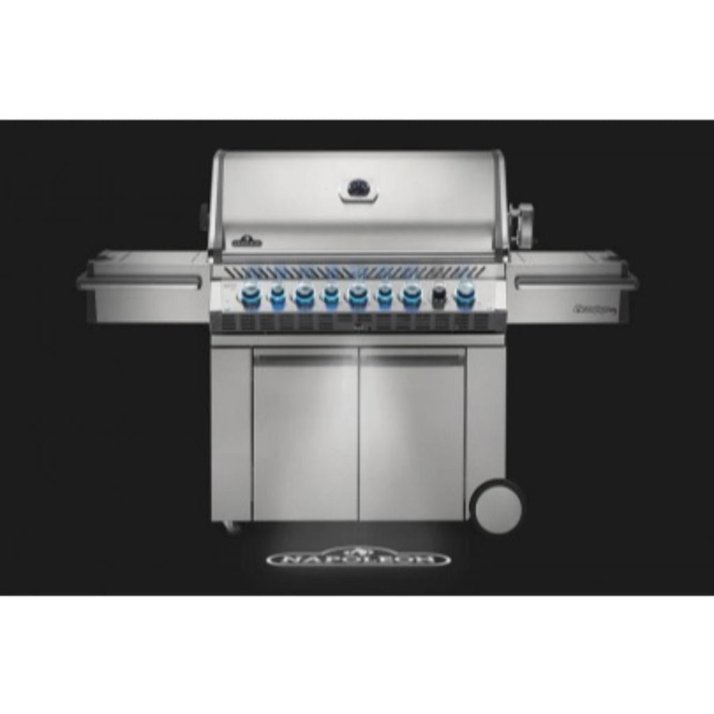 Napoleon Prestige PRO 665 77-Inch Freestanding Propane Gas Grill with Infrared Side and Rear Burners