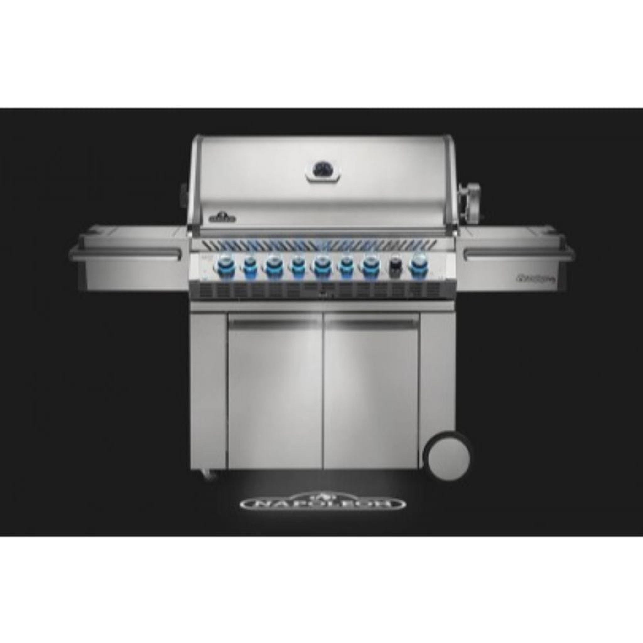 Napoleon Prestige PRO 665 77-Inch Freestanding Propane Gas Grill with Infrared Side and Rear Burners