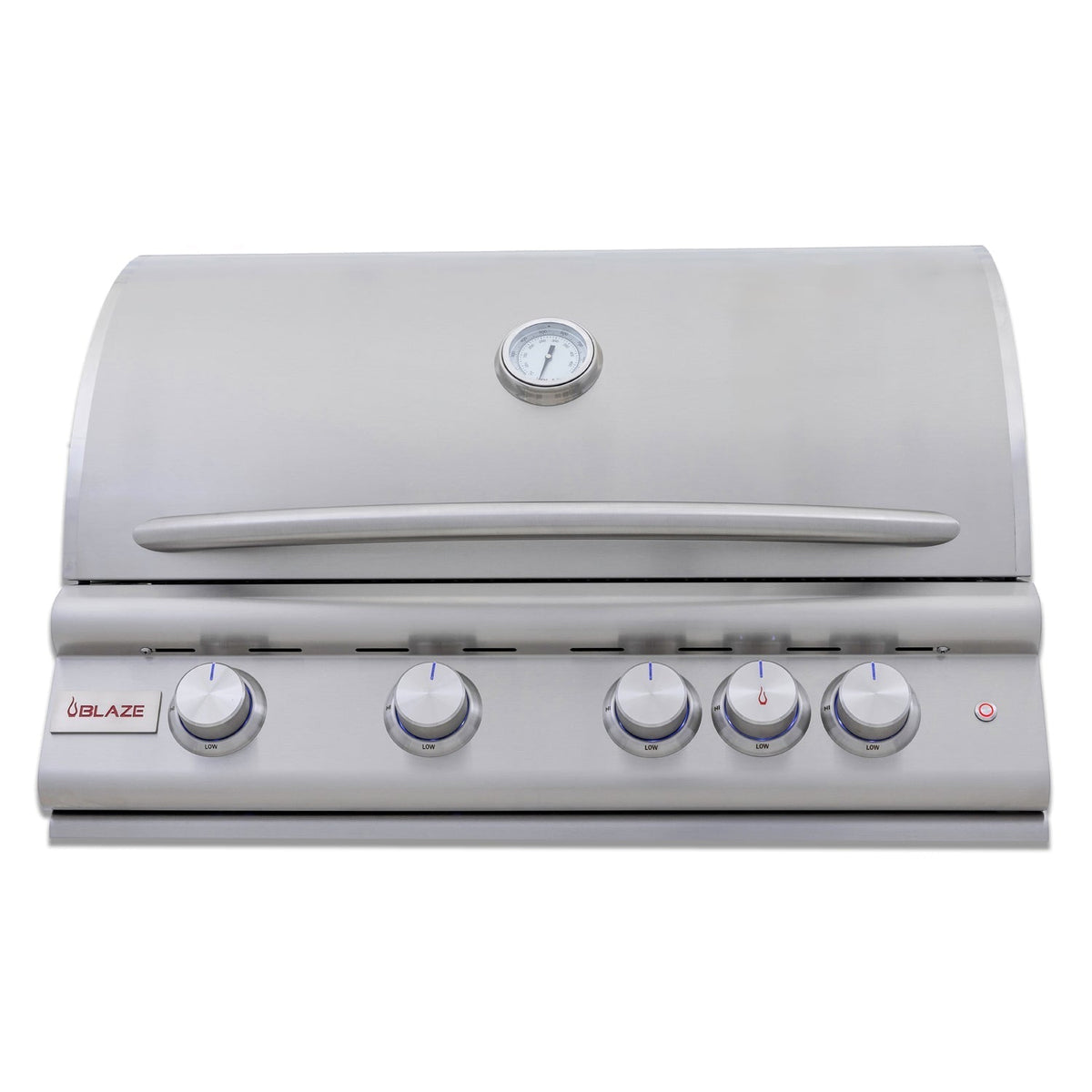 Blaze Premium LTE+ 32-Inch 4-Burner Freestanding Propane Gas Grill with Rear Infrared Burner and Integrated Lighting System