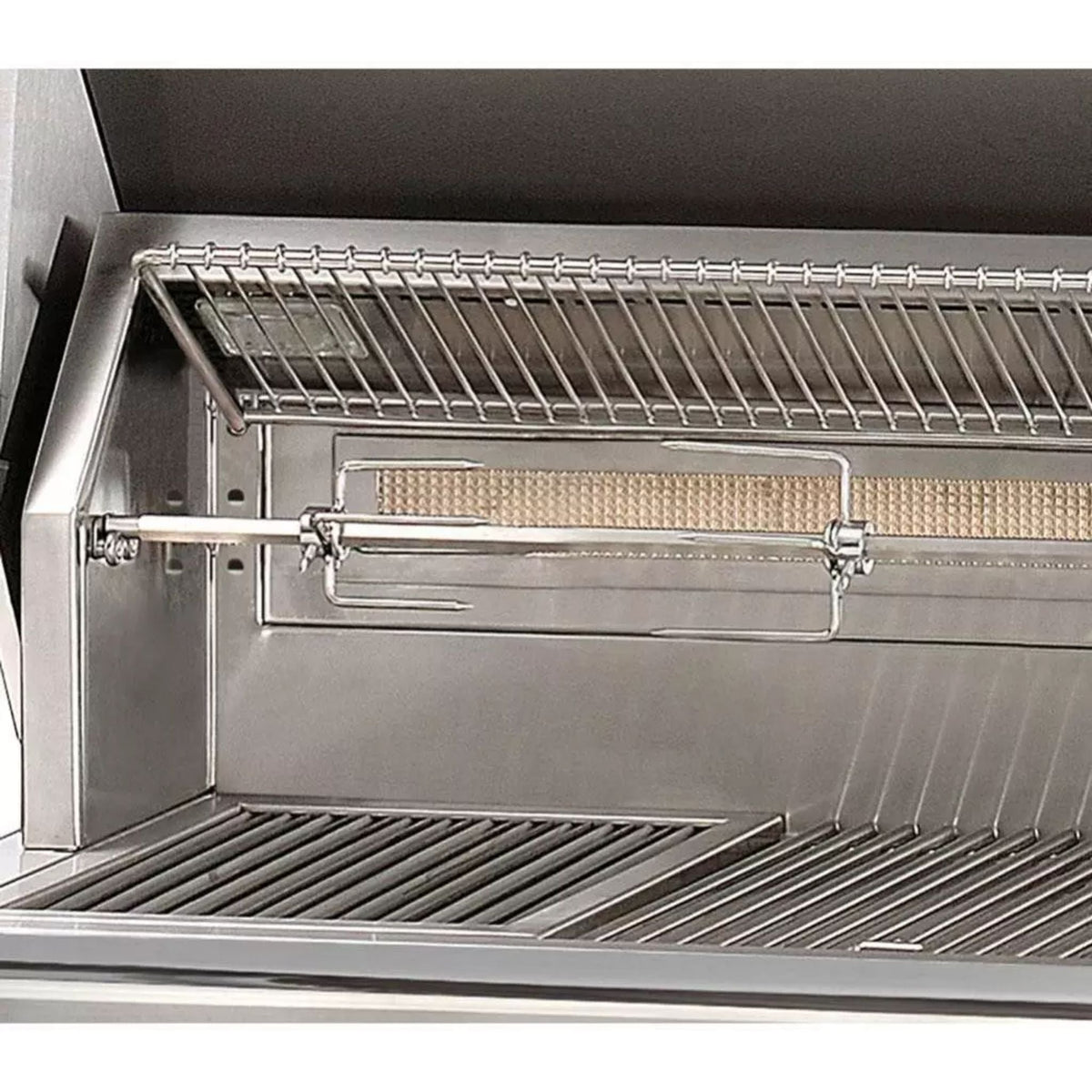 Alfresco 42-Inch Luxury Liquid Propane Gas Grill with SearZone, 2 Main Burners, 1 Sear Burner, and Deluxe Cart, Jet Black Matte Finish