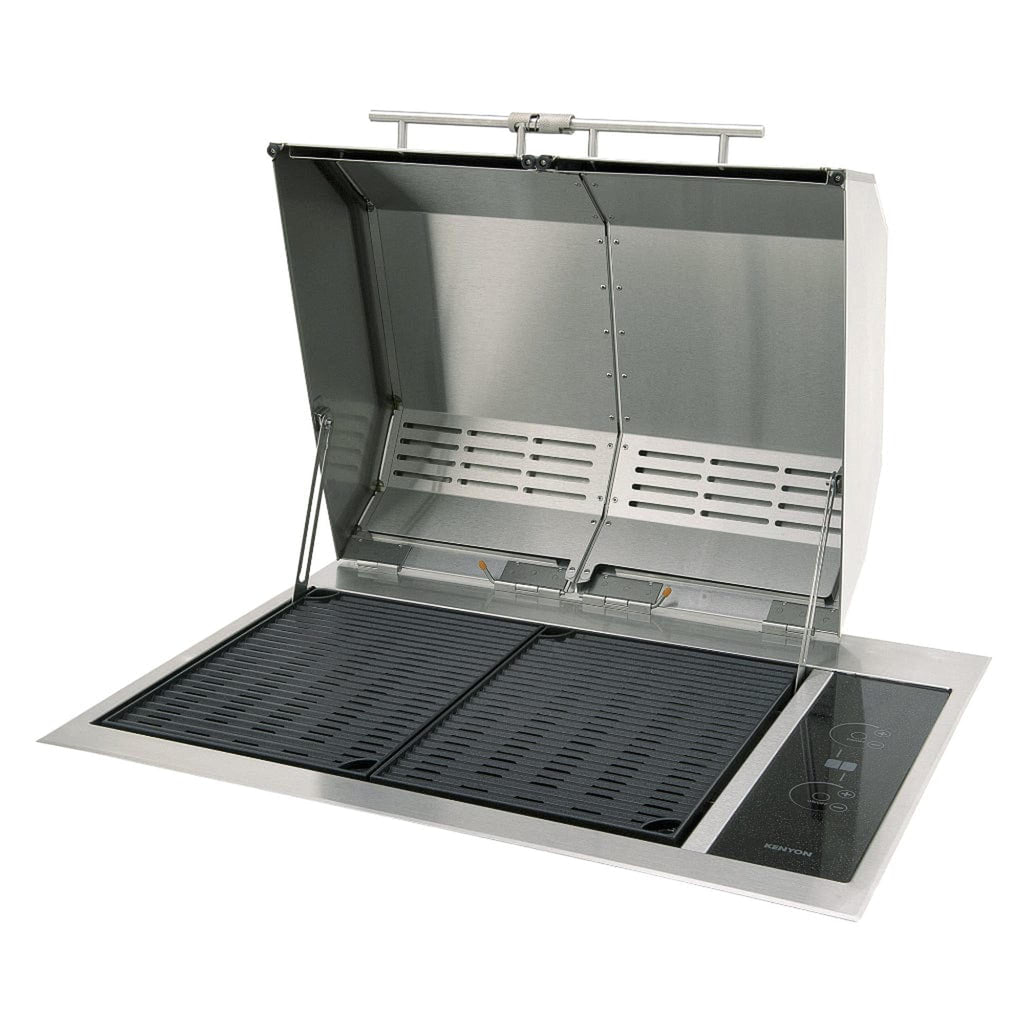 Kenyon Texan 30-Inch Built-In Electric Grill, 2-Burner Split-Lid with Precision Touch Control, 208V