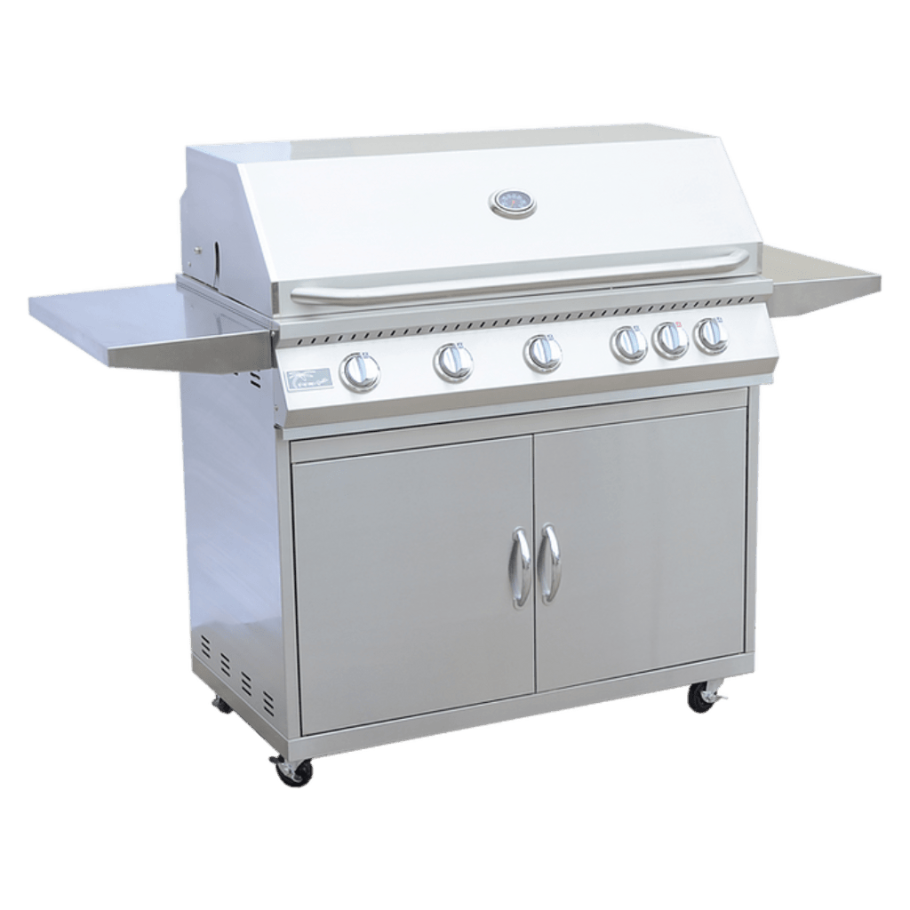 Kokomo Classic 40-Inch 5-Burner Freestanding Natural Gas BBQ Grill with Storage Cart