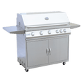 Kokomo Classic 40-Inch 5-Burner Freestanding Natural Gas BBQ Grill with Storage Cart