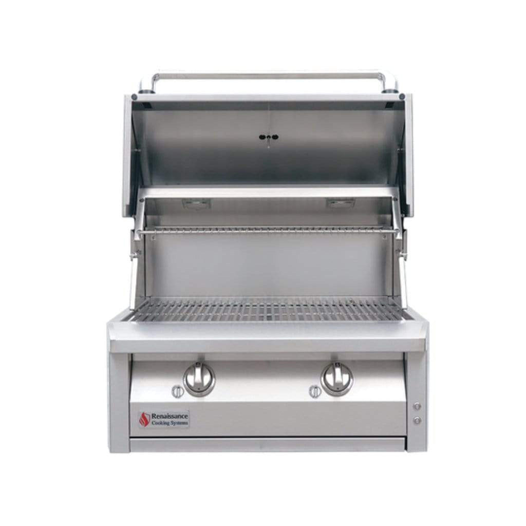 Renaissance ARG Series 30-Inch Built-In Natural Gas Grill with 2 High-Performance Burners