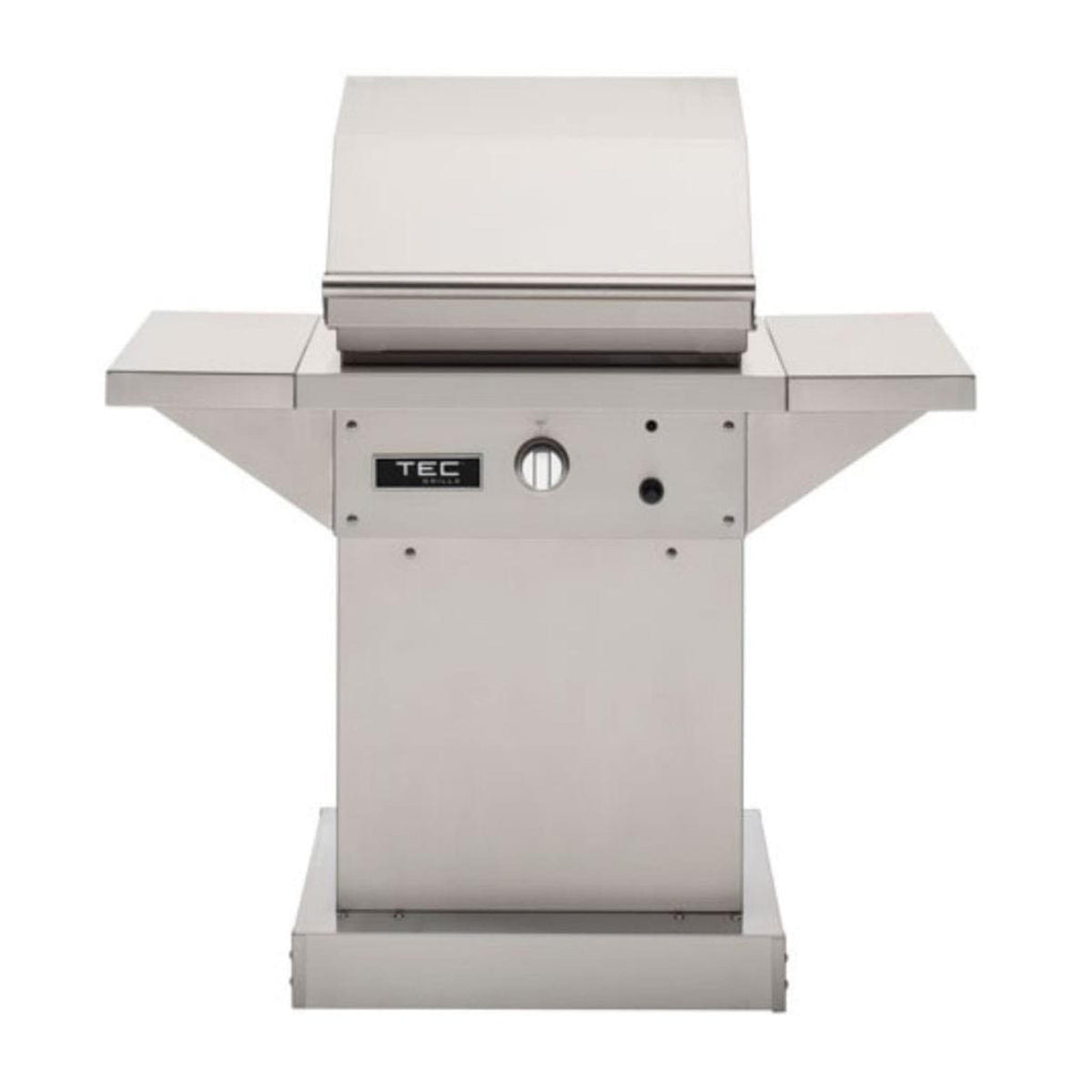 TEC Patio FR 26-Inch Stainless Steel Natural Gas Infrared Grill with Pedestal and Side Shelves