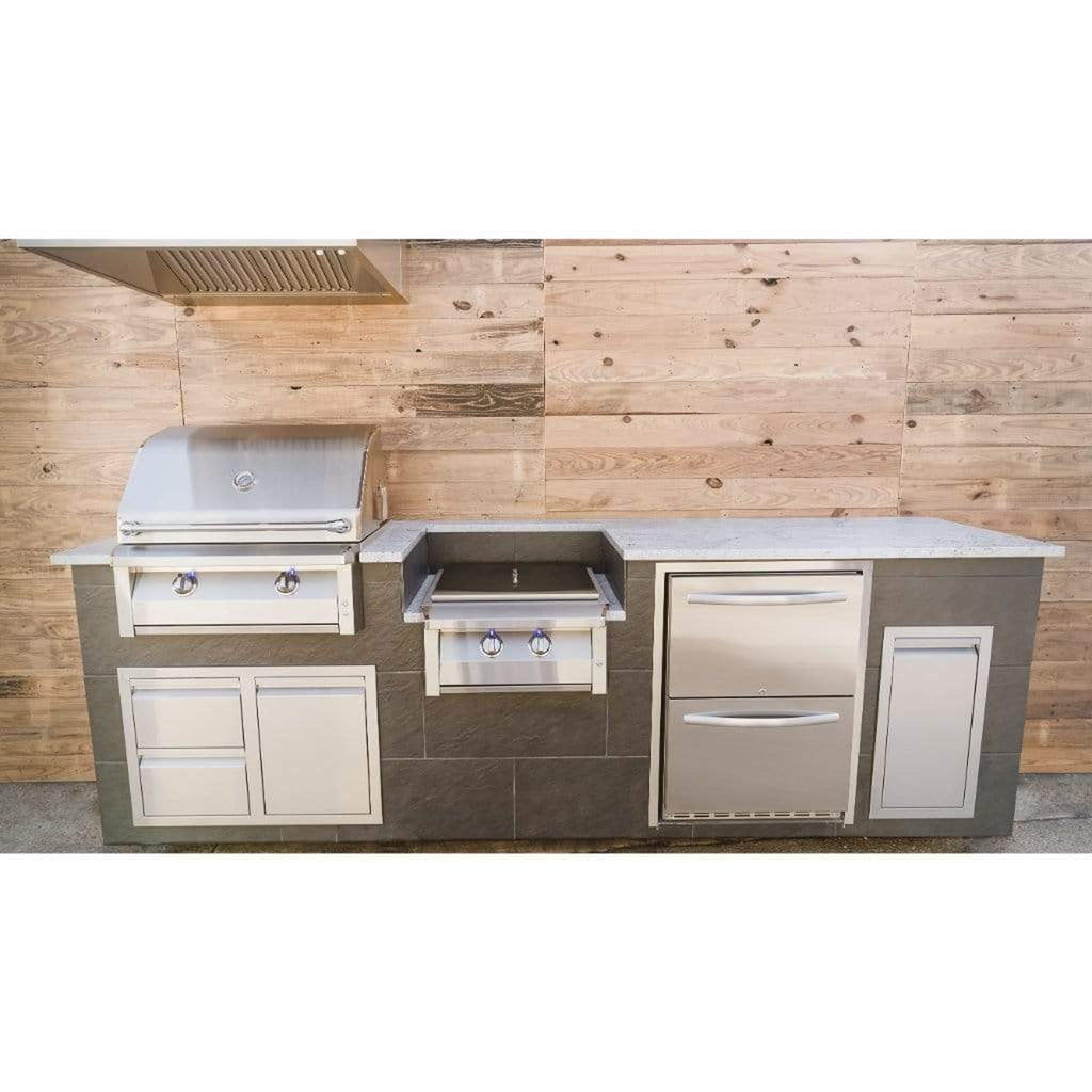 Renaissance ARG Series 30-Inch Built-In Natural Gas Grill with 2 High-Performance Burners