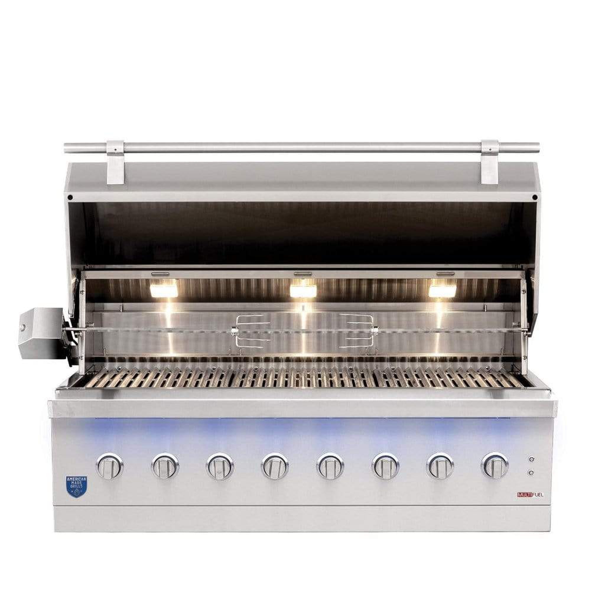 American Made Grills by Summerset Encore Series 54-Inch 8-Burner Built-In Hybrid Gas and Charcoal Grill
