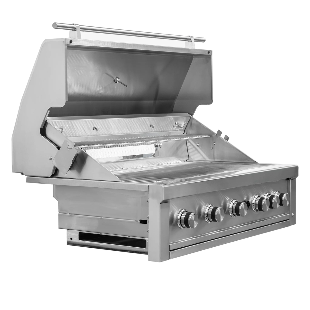 Diamond Grill 42-Inch 5-Burner Stainless Steel Liquid Propane BBQ Grill with Infrared Sear Burner