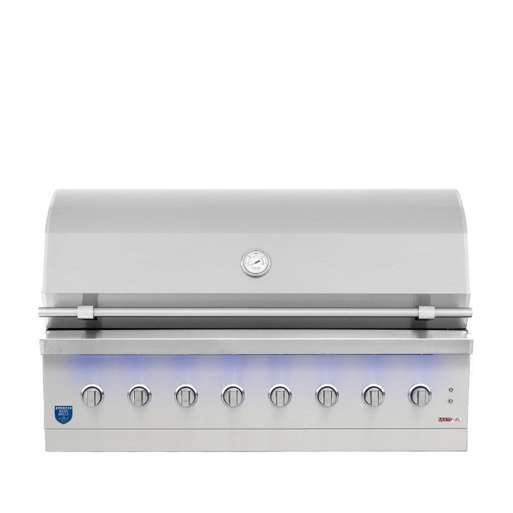 American Made Grills by Summerset Encore Series 54-Inch 8-Burner Built-In Hybrid Gas and Charcoal Grill