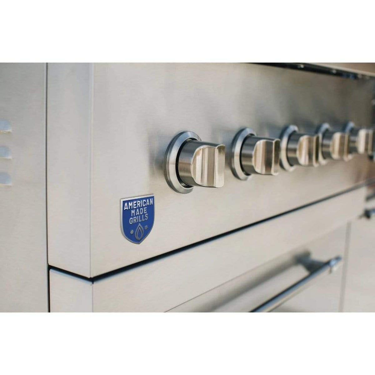 American Made Grills by Summerset Encore Series 54-Inch 8-Burner Built-In Hybrid Gas and Charcoal Grill