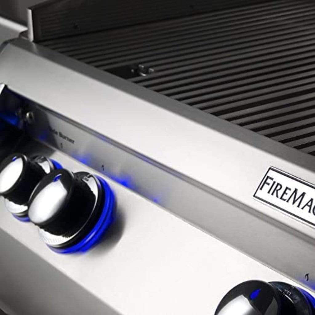 Fire Magic Echelon Diamond 48-Inch 4-Burner Built-In Gas Grill with Side Burner, Rotisserie, and Digital Thermometer
