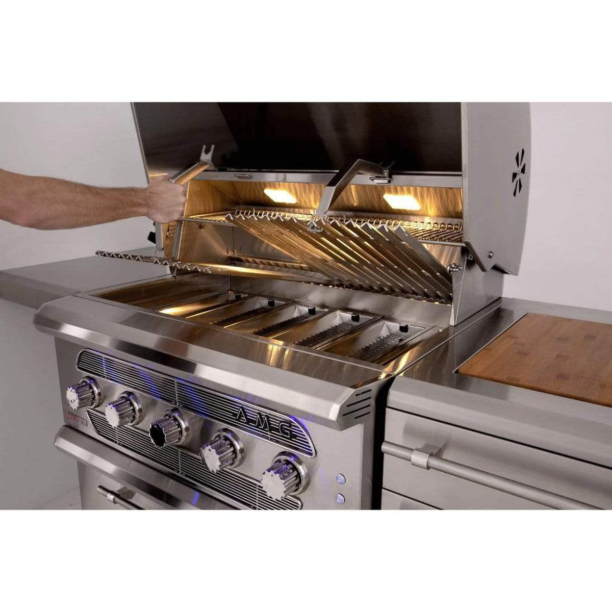 Summerset Muscle Series 54-Inch Built-In Hybrid Gas and Charcoal Grill - American Made