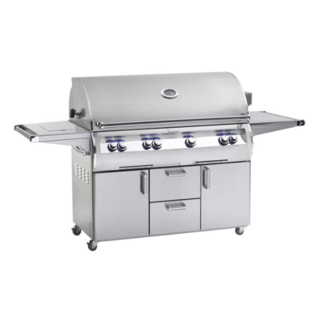 Fire Magic Echelon Diamond 48-Inch 4-Burner Built-In Gas Grill with Rotisserie, Single Side Burner, and Analog Thermometer